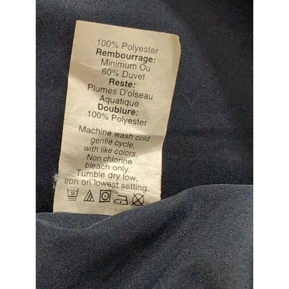 J Crew Quilted Puffer Down Vest Womens XL Blue Full Zip Pockets Outdoor Warm - Picture 7 of 10